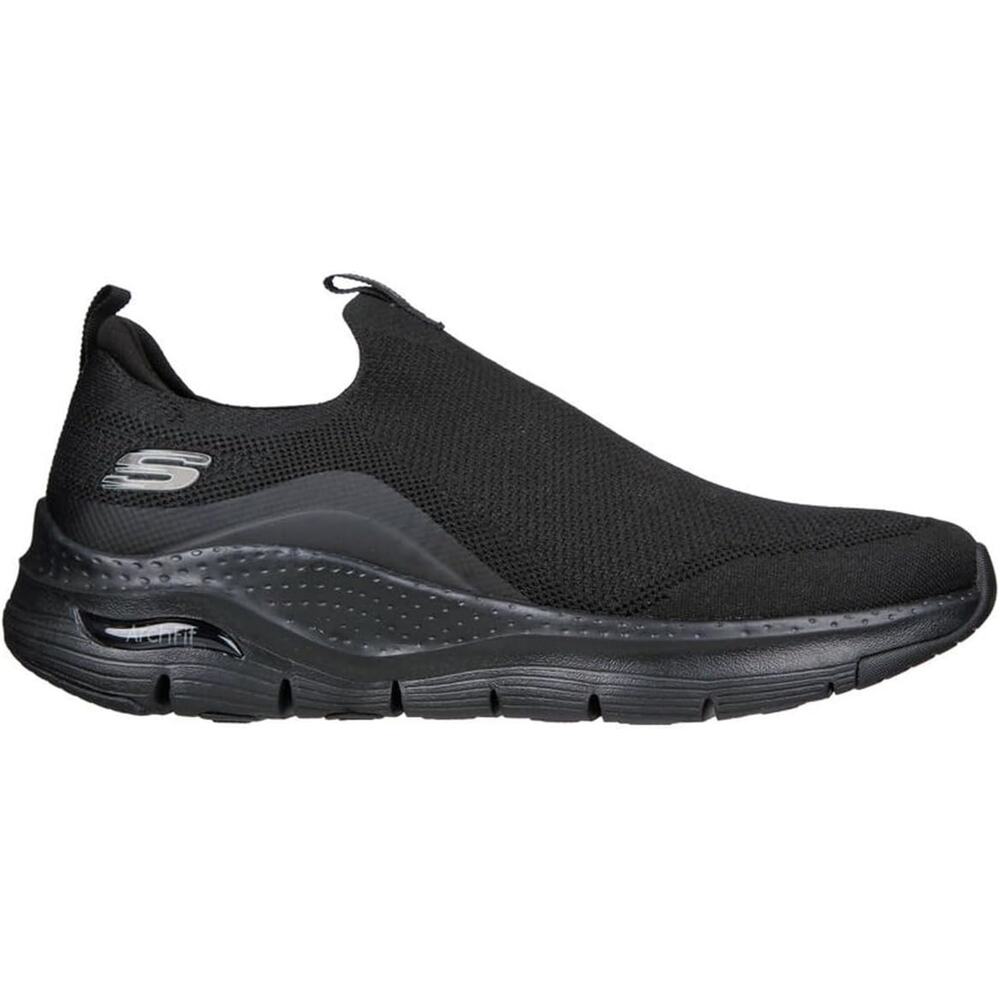 Skechers Women's Slip-on Arch Fit Keep It Up Sneaker Shoes Black Size 9 US